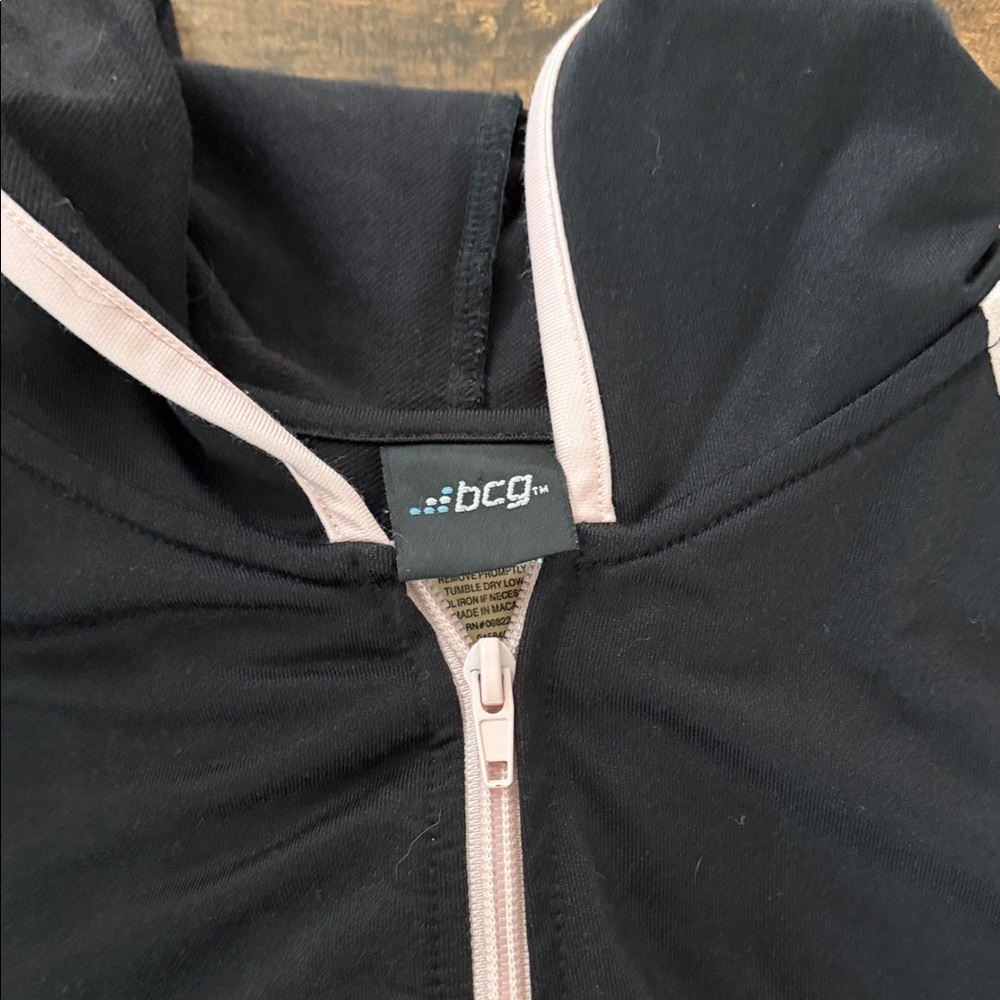 BCG Black and Pink Zip-Up Jacket - Picture 2 of 8